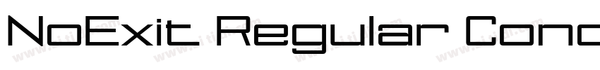 NoExit Regular Conde字体转换